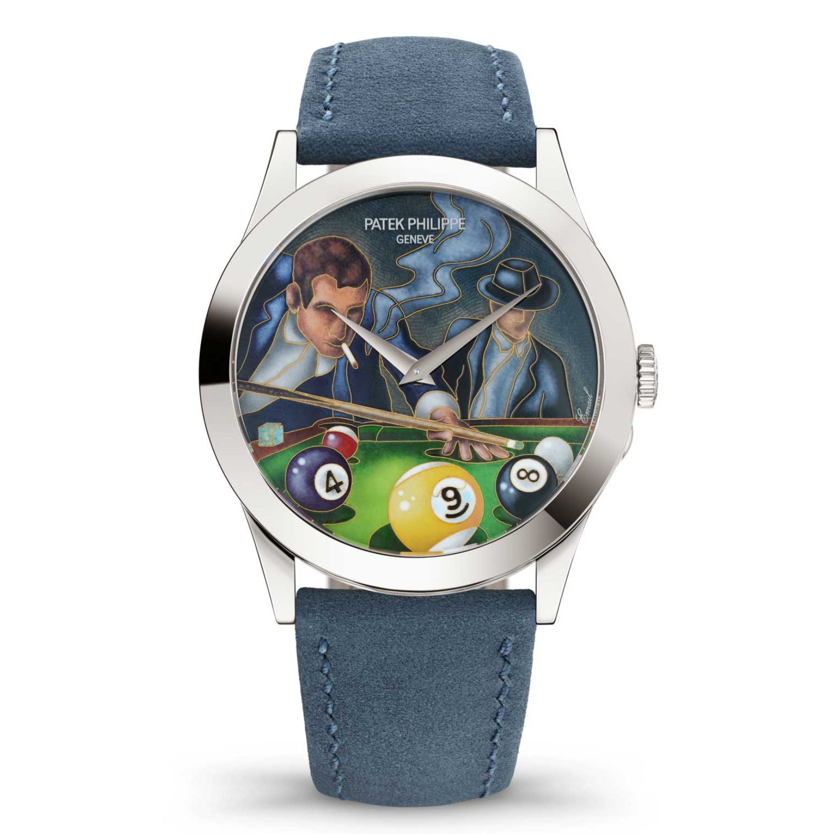 Patek Philippe Calatrava Billiards 5089G-145 White Gold Limited Edition Multicolor Dial 38.6mm Men’s Watch