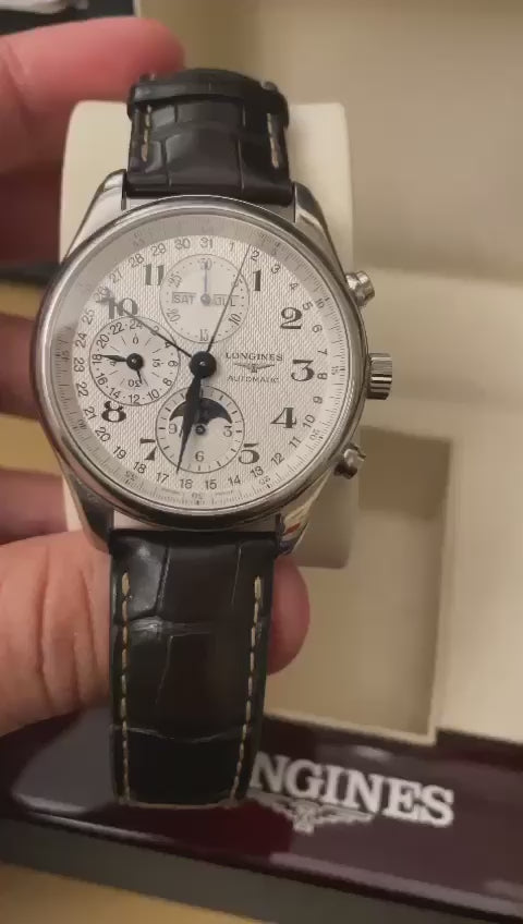 Longines Master Collection Triple Calendar Chronograph Silver Dial 42MM L2.773.4.78.3