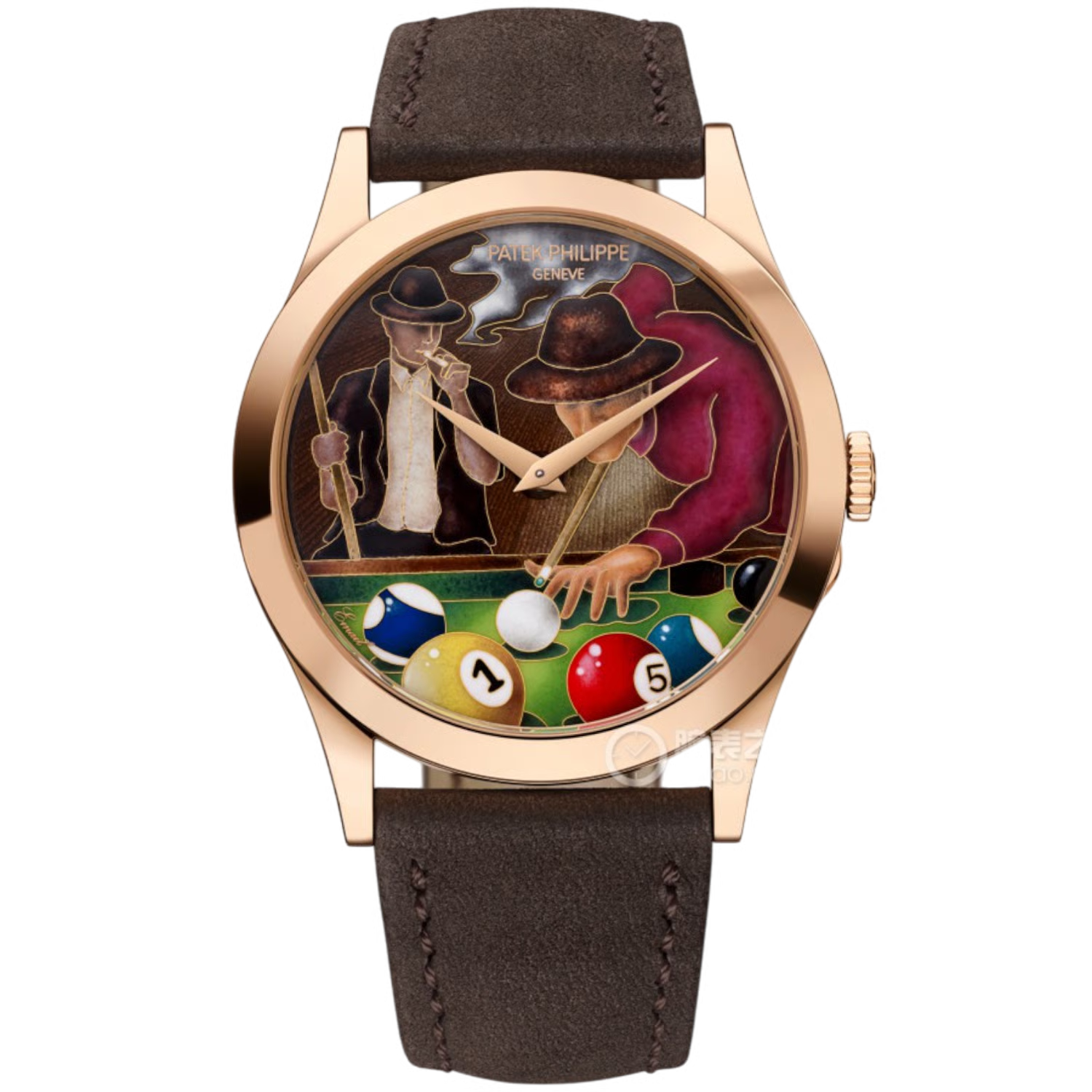 Patek Philippe Calatrava 5089R-001 Rose Gold Limited Edition 38.6mm Billiards Dial Men’s Watch