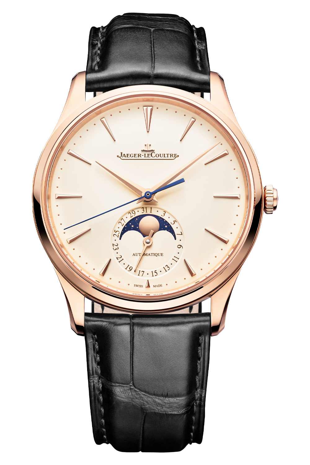 Master Ultra Thin 39 mm Automatic Pink Gold Moon Phase Ultra Thin Watch Jaeger-LeCoultre