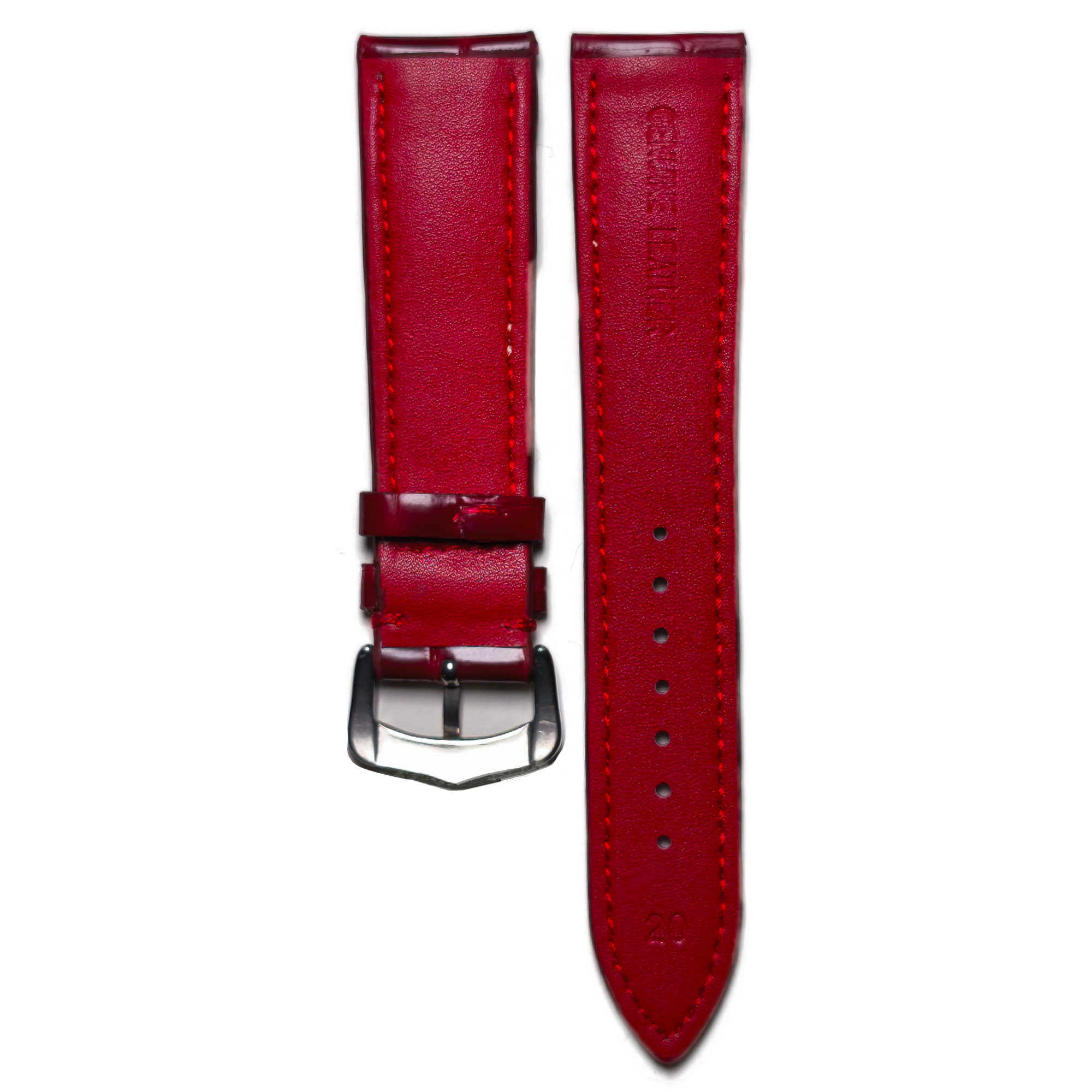 Hightone Leather Red Band 20mm