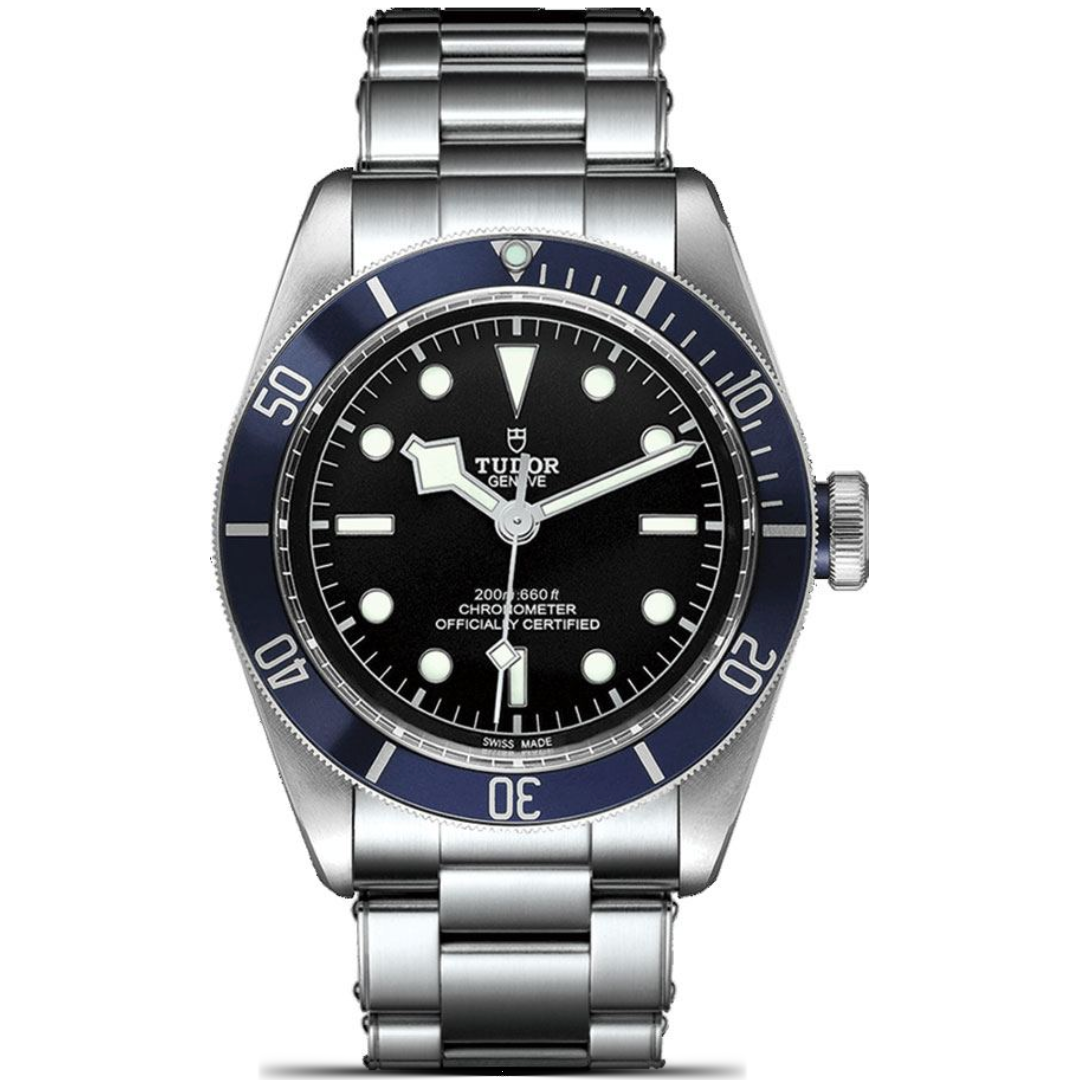 Tudor Heritage Black Bay 79230B-0008 Black Dial Blue Bezel Automatic 41Mm Stainless Steel Men’S Watch