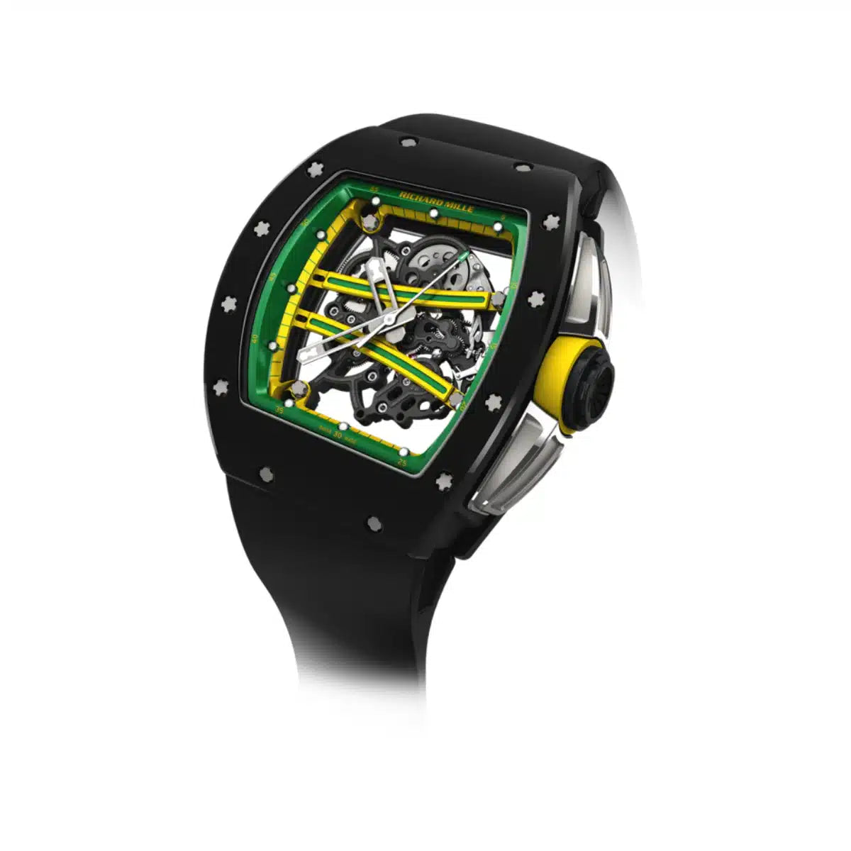 Richard Mille RM61-01 Yohan Blake The Beast 2 In Green & Yellow Skeleton Dial