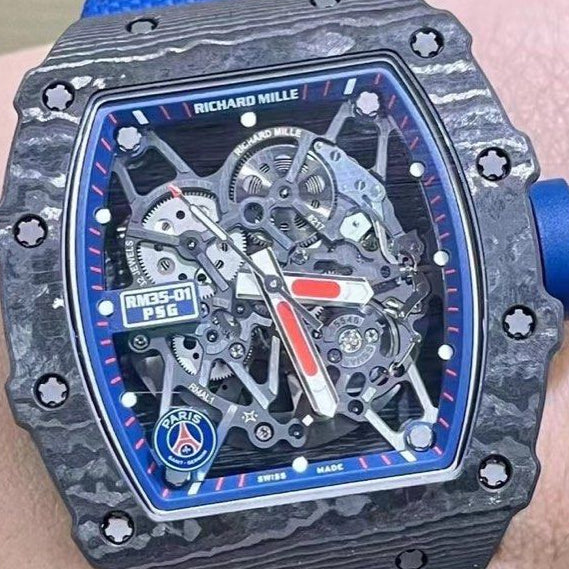 Richard Mille RM 035-01 Carbon Paris Saint-Germain PSG Special Edition Men’s Watch