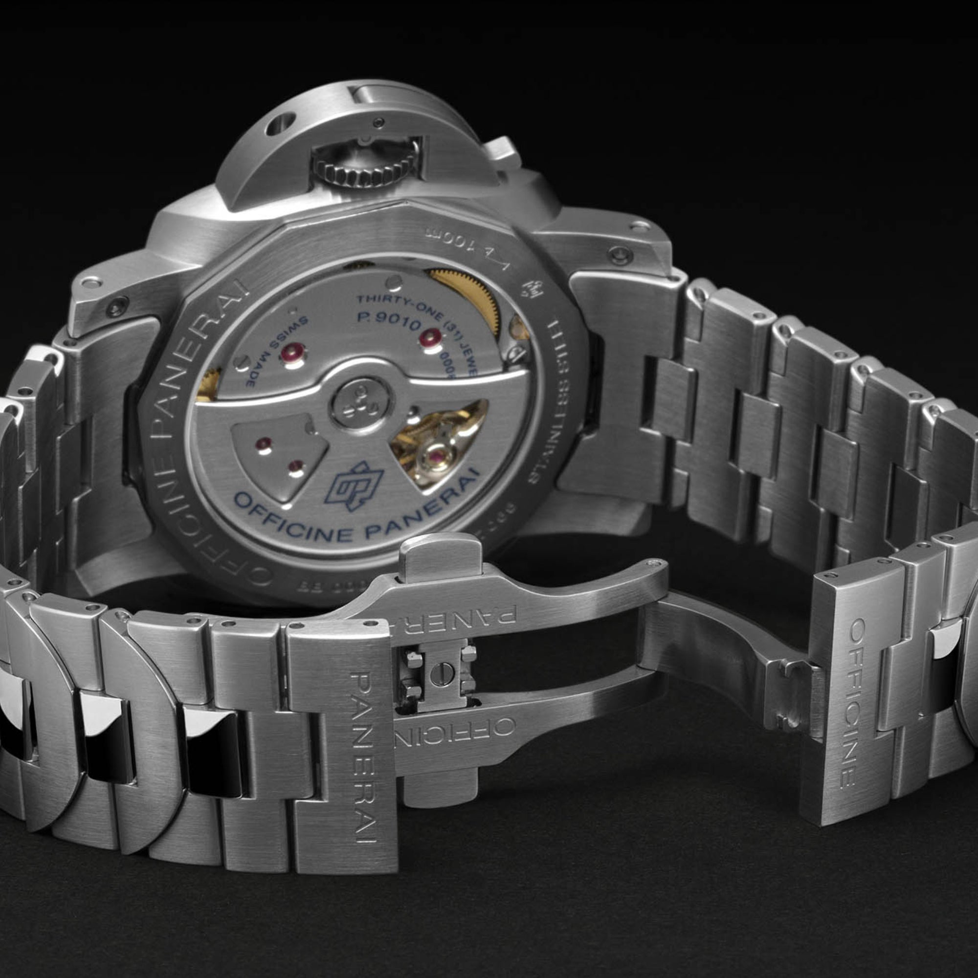 Panerai Luminor Marina Pam00977 Silver Arabic/Index Dial