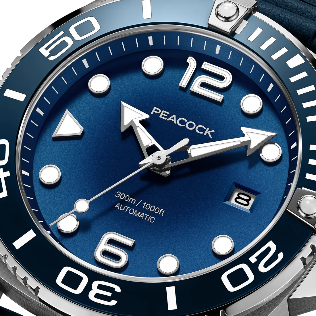 PEACOCK Just Dive Automatic Waterproof Watch Peacock