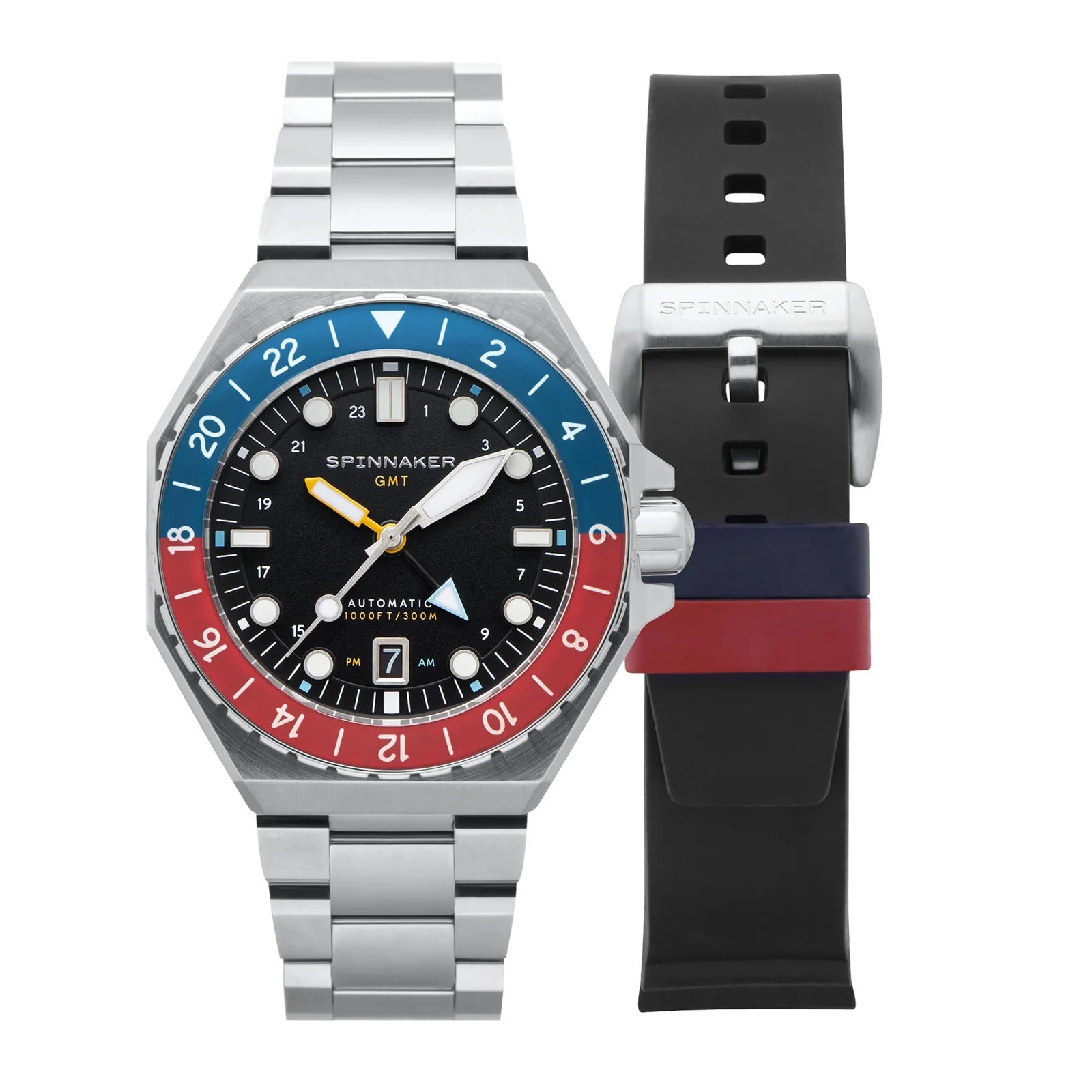 Dumas GMT Automatic Cobalt Crimson 44mm SP-5119-44 Spinnaker