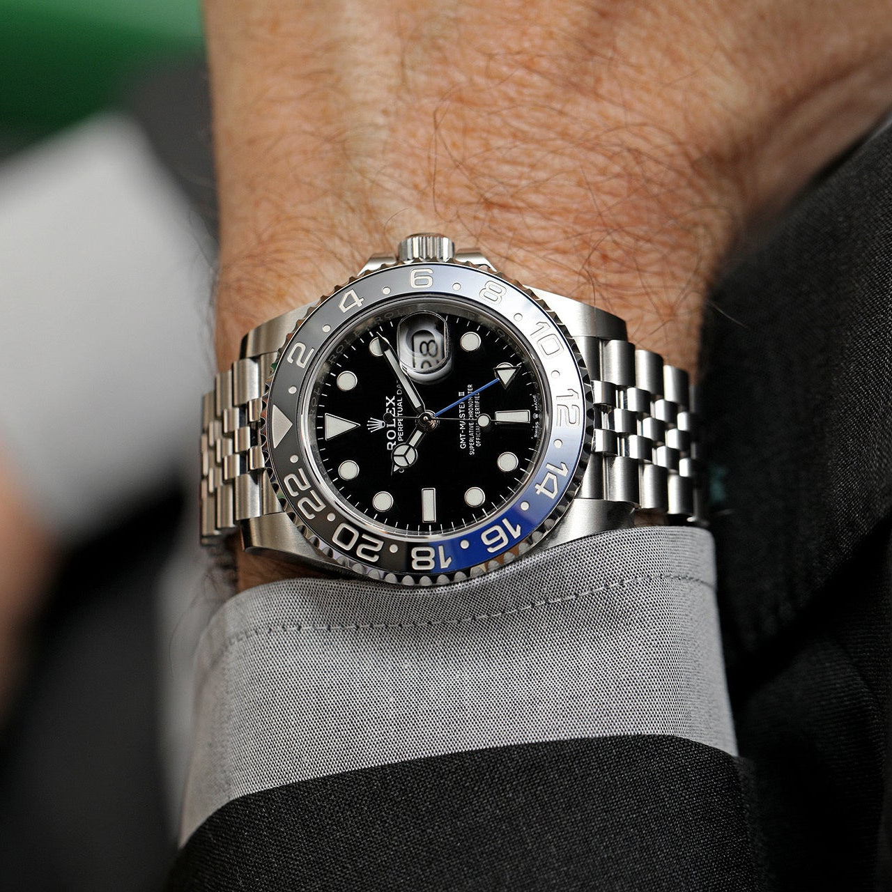 Rolex GMT Master II 126710BLNR-0002 Batgirl Jubilee 40mm Stainless Steel Blue And Black Ceramic
