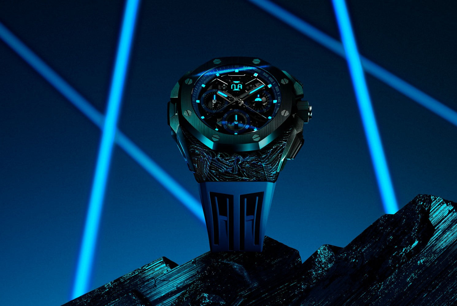 Audemars Piguet Royal Oak Concept Split-Seconds 26650FO.OO.D353CA.01 CFT Carbon 43mm Skeleton Dial Men’s Watch