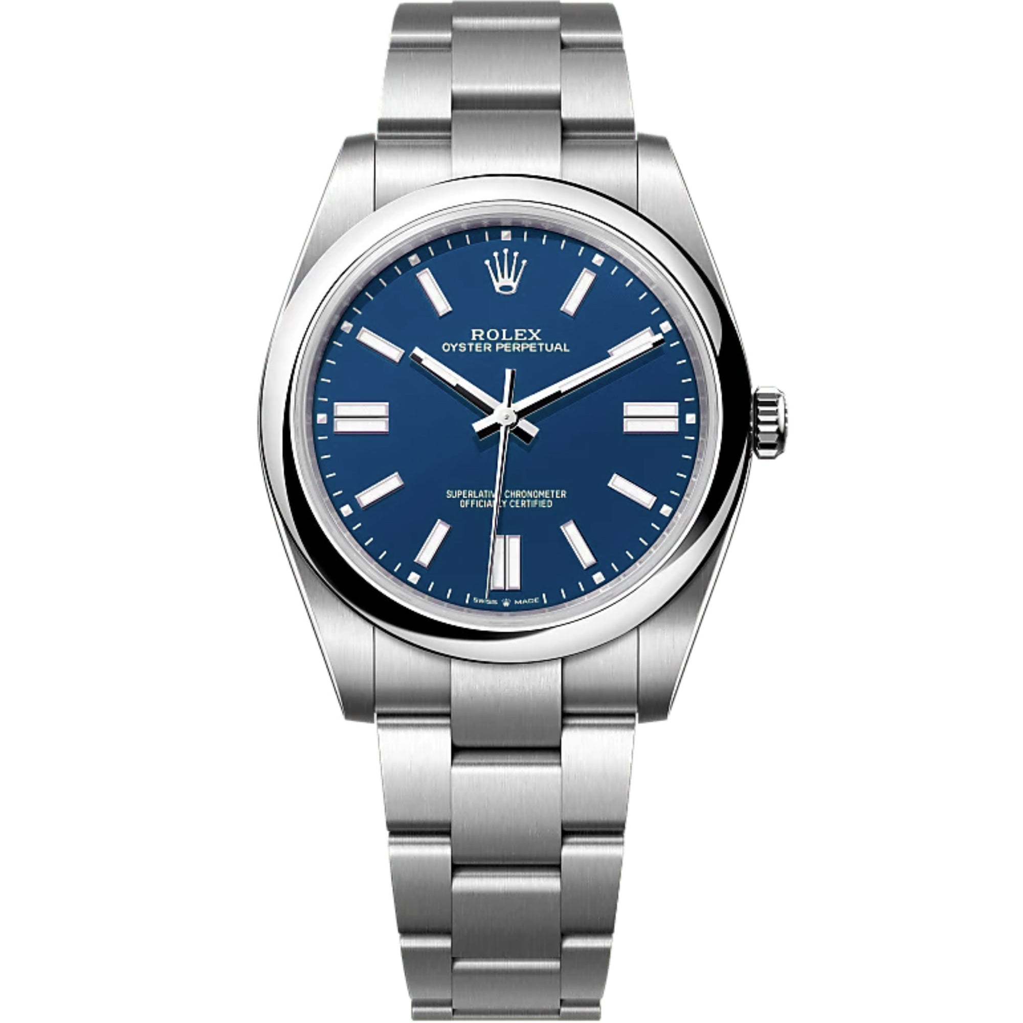 Rolex Oyster Perpetual 124300BL Blue Index Dial Stainless Steel