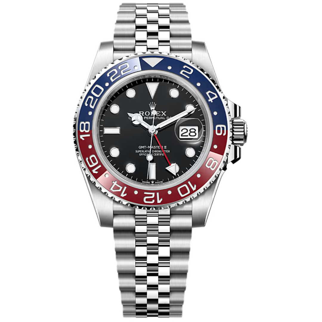 Rolex Gmt Master II 126710BLRO-0001 Pepsi Oystersteel Jubilee Bracelet Black Dial