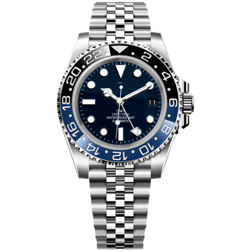 Customized 41mm GMT Watch: Premium 904L Steel Japanese Precision