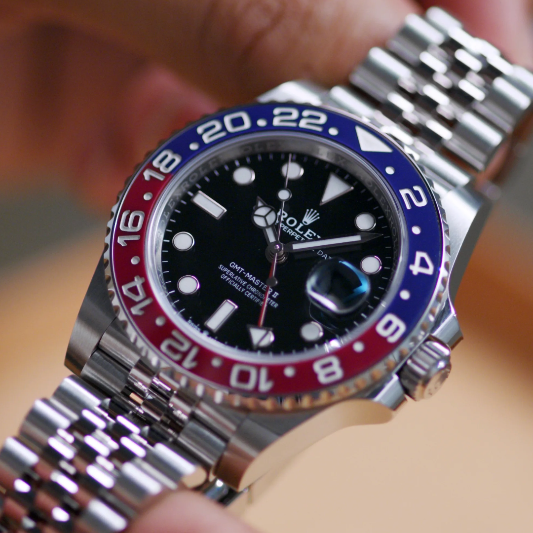 Rolex Gmt Master II 126710BLRO-0001 Pepsi Oystersteel Jubilee Bracelet Black Dial