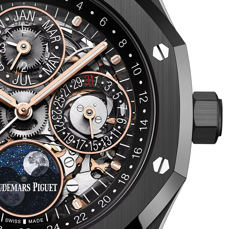 Audemars Piguet Royal Oak 26585Ce.Oo.1225Ce.01 Perpetual Calendar Open Worked 41Mm Ceramic Men’S Watch