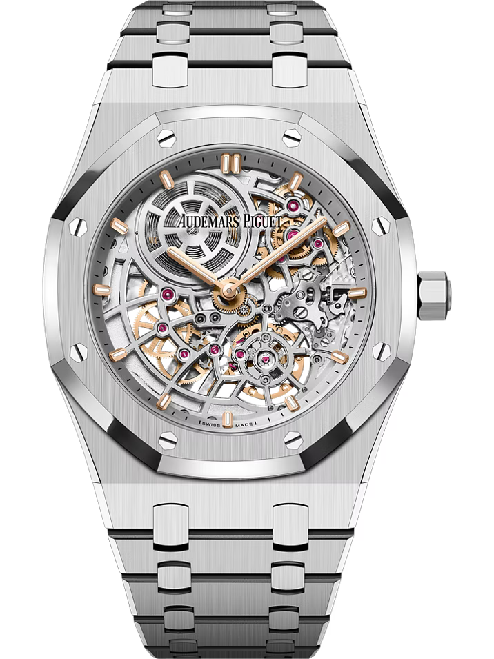 Audemars Piguet Royal Oak 16204St.Oo.1240St.01 “Jumbo” Extra-Thin Open-Worked “50Th Anniversary” 39Mm Stainless Steel