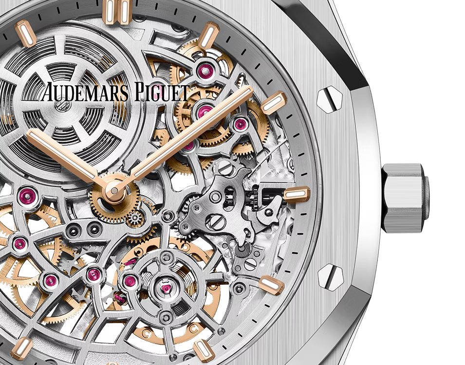 Audemars Piguet Royal Oak 16204St.Oo.1240St.01 “Jumbo” Extra-Thin Open-Worked “50Th Anniversary” 39Mm Stainless Steel