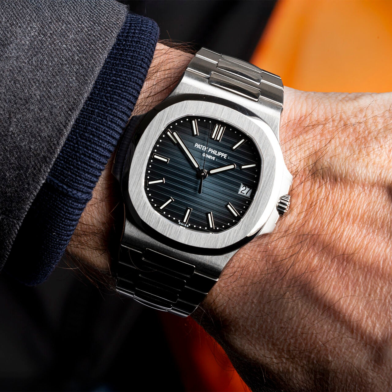 Patek Philippe Nautilus 5711/1A-010 Stainless Steel 40Mm Black-Blue Dial Men’S Watch