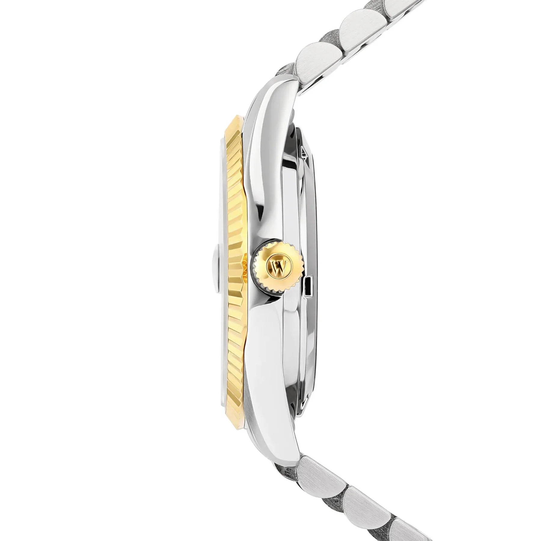 WEST END MEN'S SILVER TONE CASE BLUE DIAL AUTOMATIC WATCH