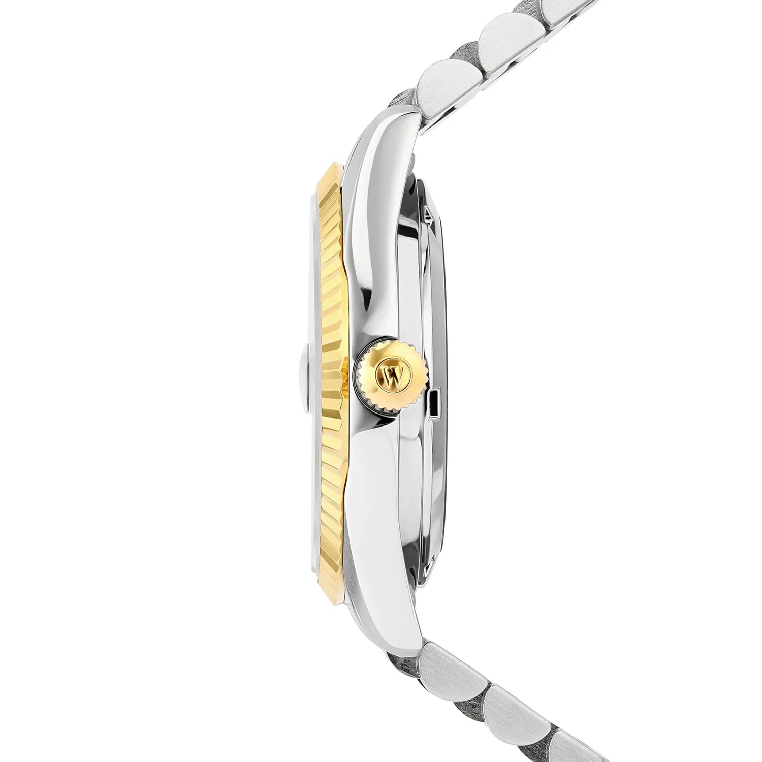 WEST END WOMEN'S SILVER TONE CASE TURQUOISE DIAL AUTOMATIC WATCH