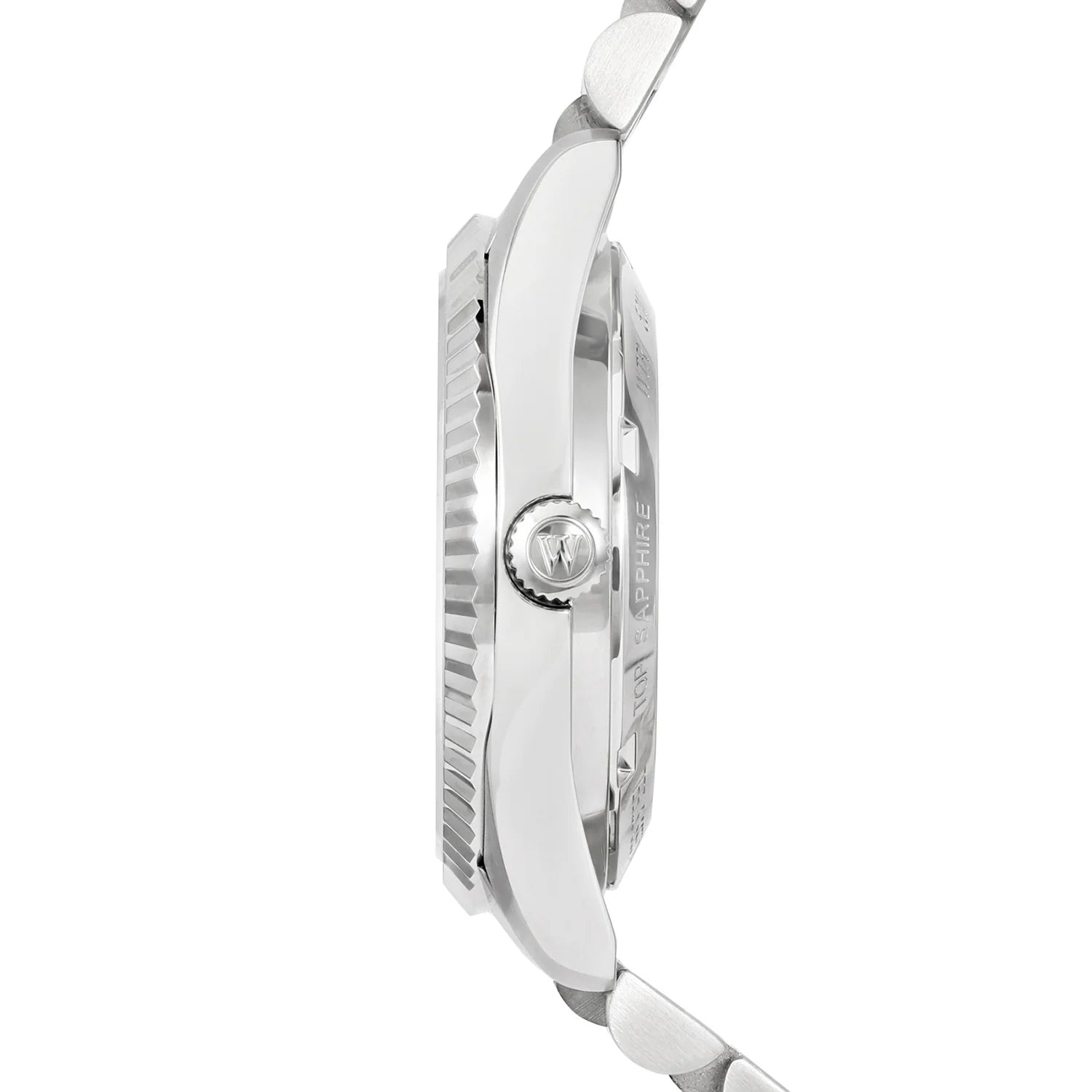 WEST END WOMEN'S SILVER TONE CASE RHUTHENIUM DIAL AUTOMATIC WATCH