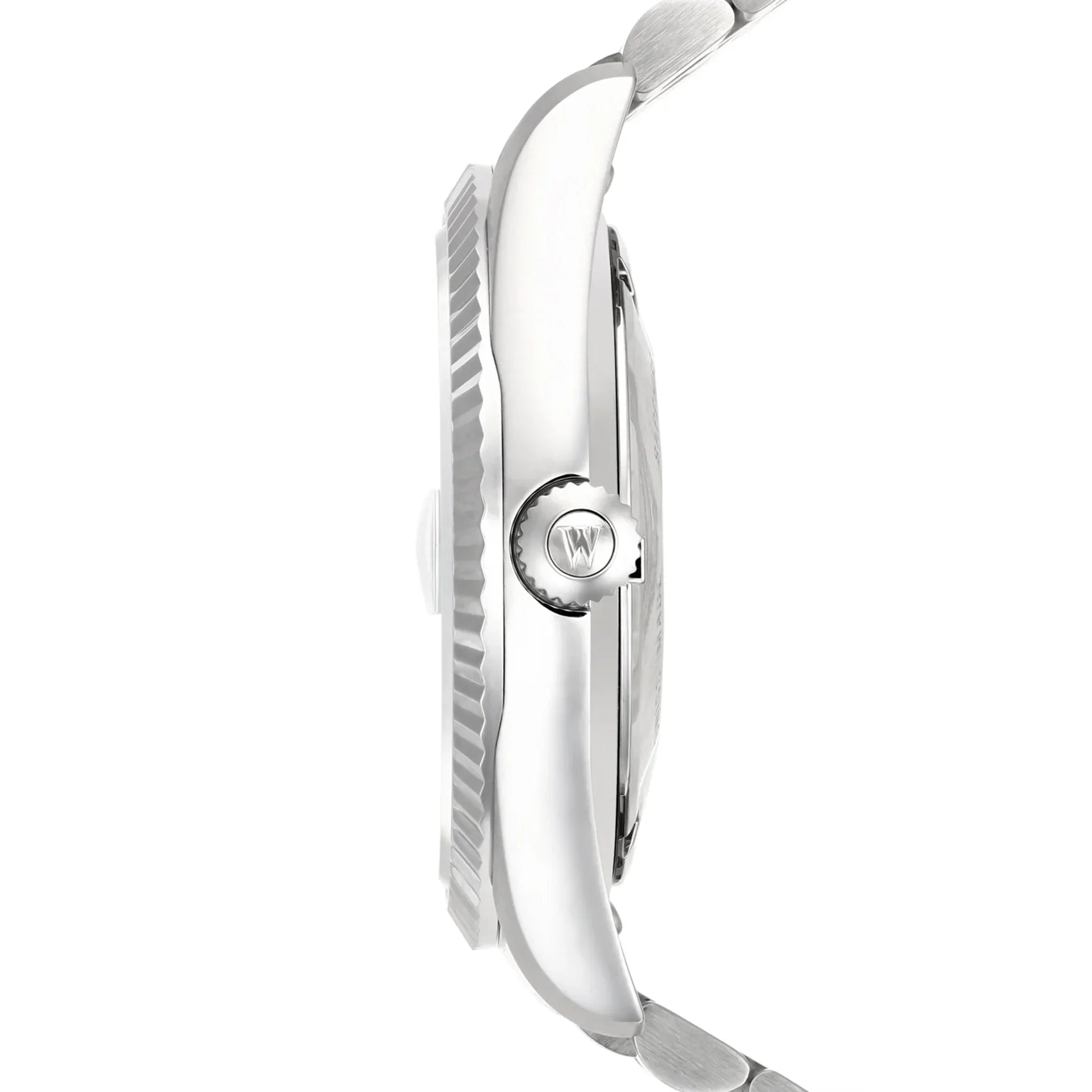 WEST END MEN'S SILVER TONE CASE BLUE DIAL AUTOMATIC WATCH