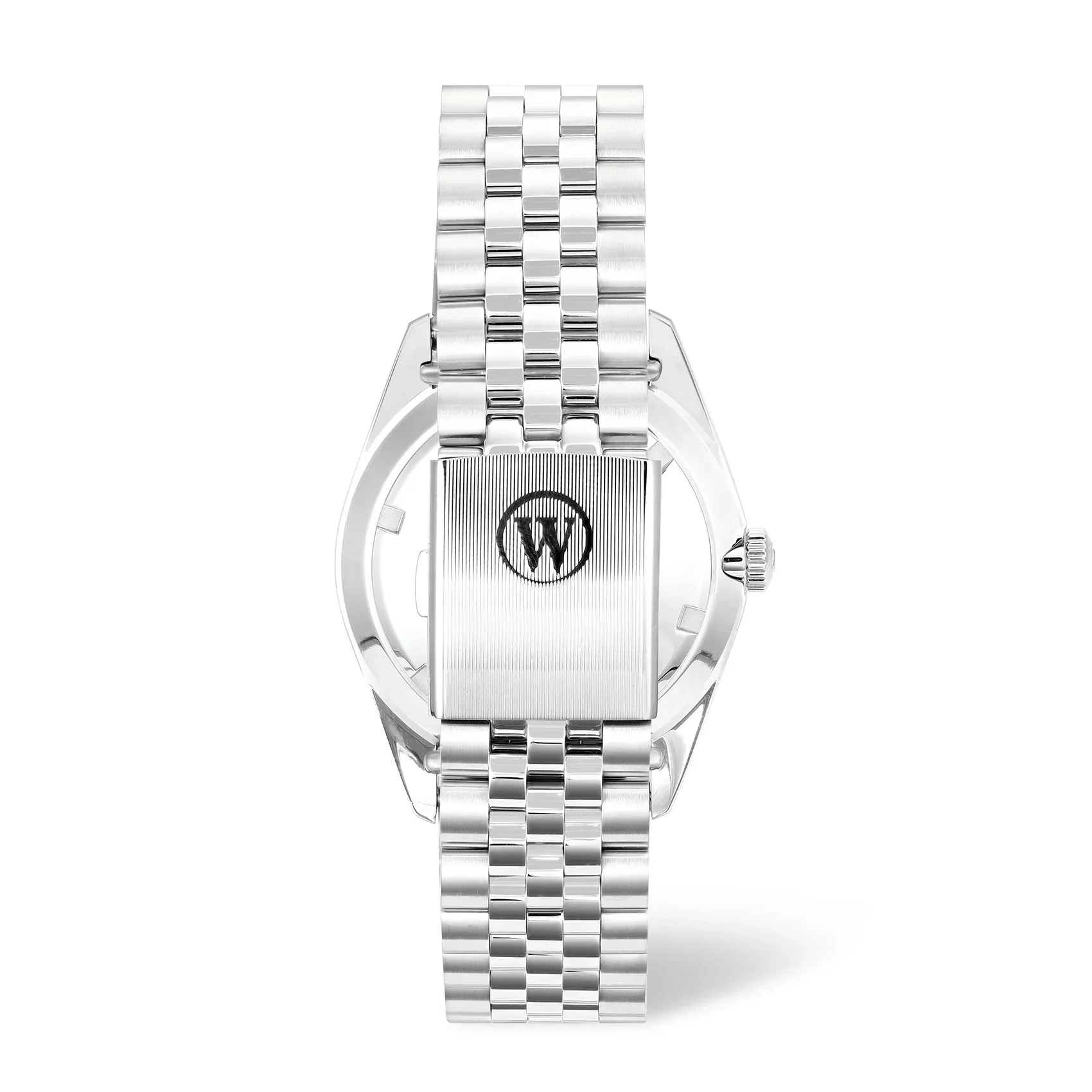 WEST END MEN'S SILVER TONE CASE GREEN DIAL AUTOMATIC WATCH