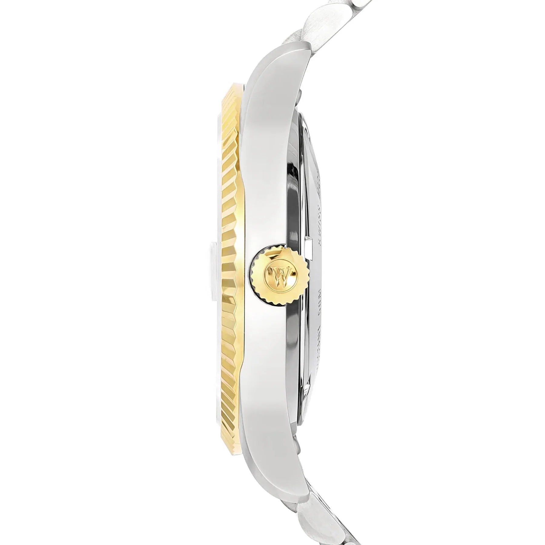 WEST END MEN'S SILVER TONE CASE GREEN DIAL AUTOMATIC WATCH