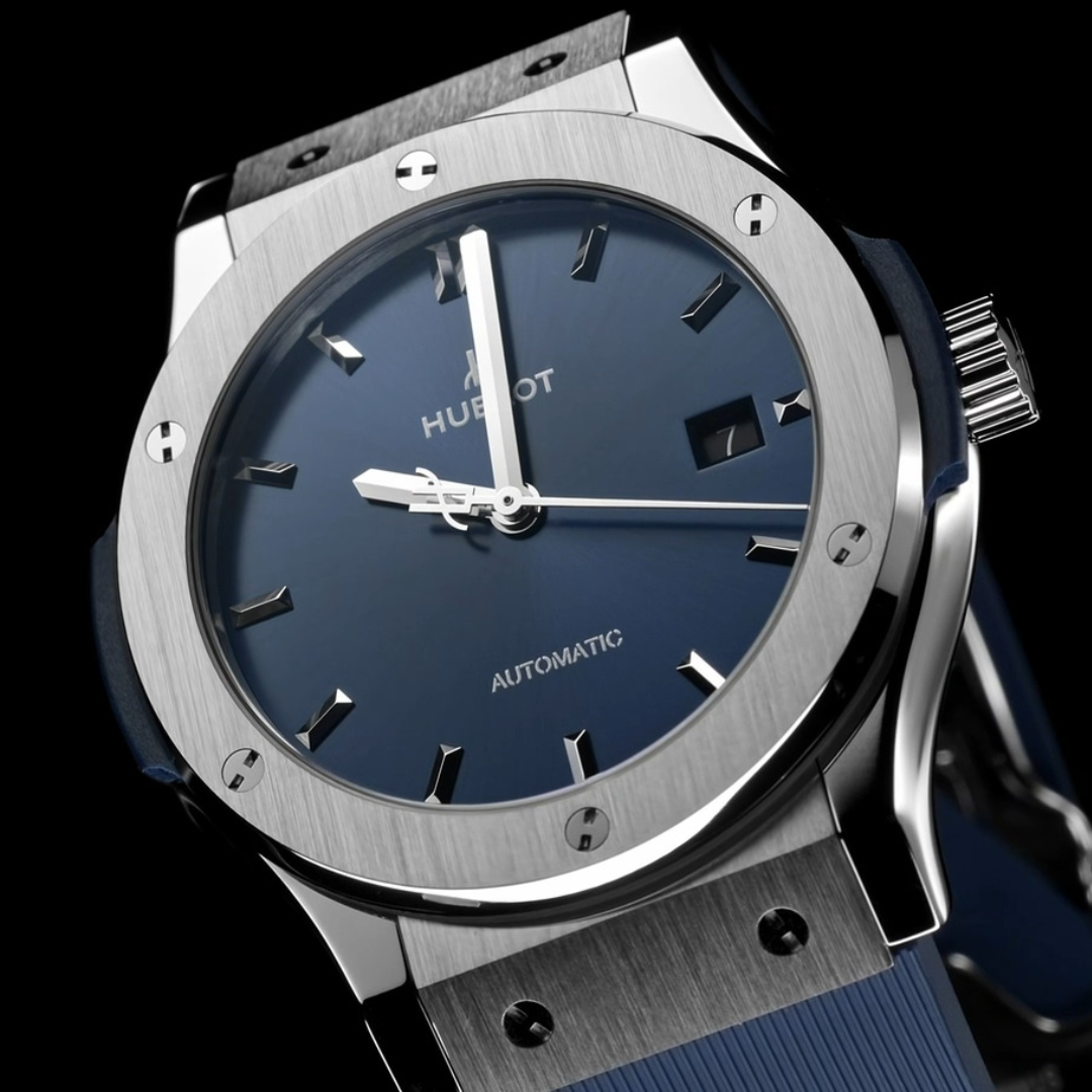 Hublot Classic Fusion 542.NX.7170.LR Titanium 42Mm Blue Dial Men’s Watch