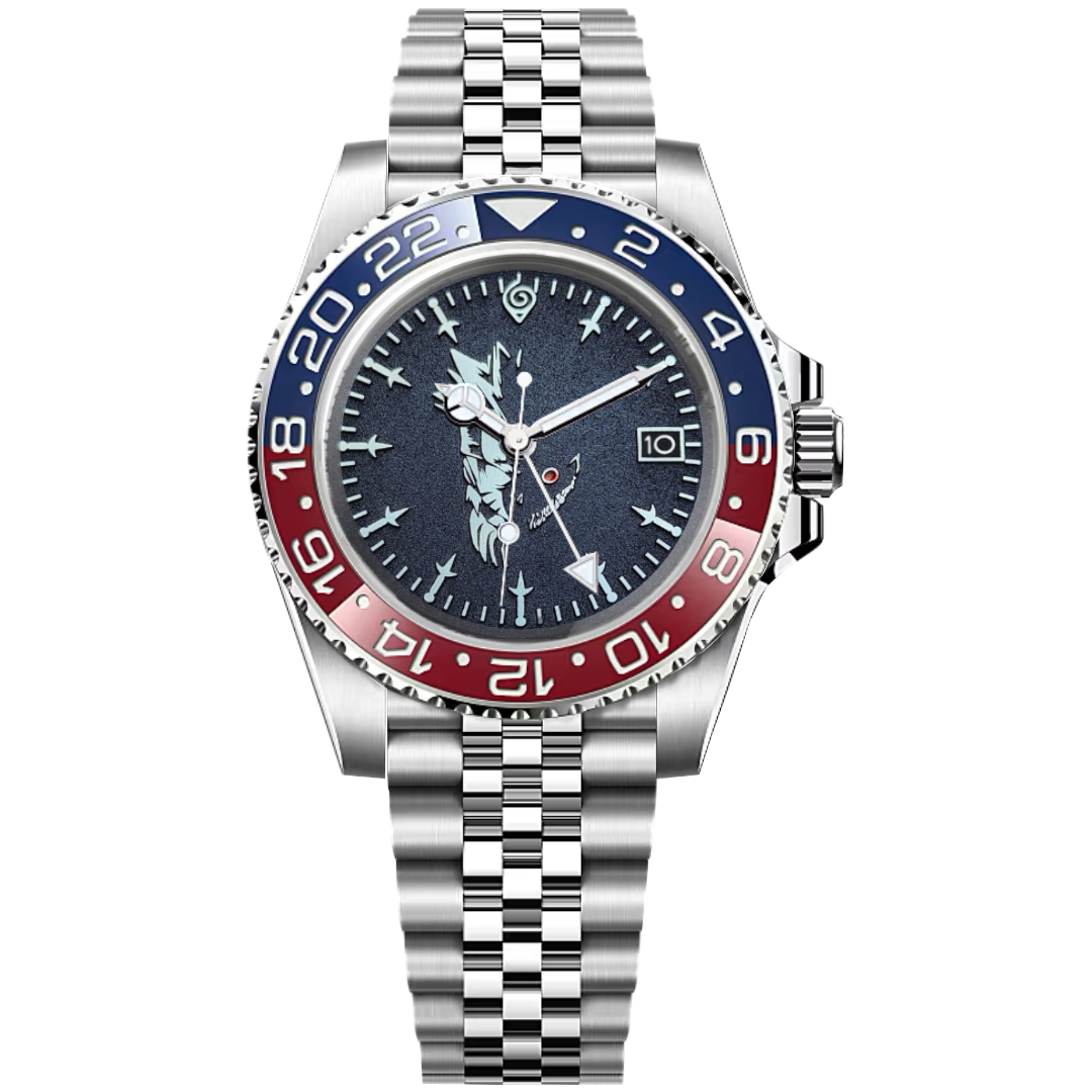 Customized 41mm GMT Watch: Premium 904L Steel Japanese Precision