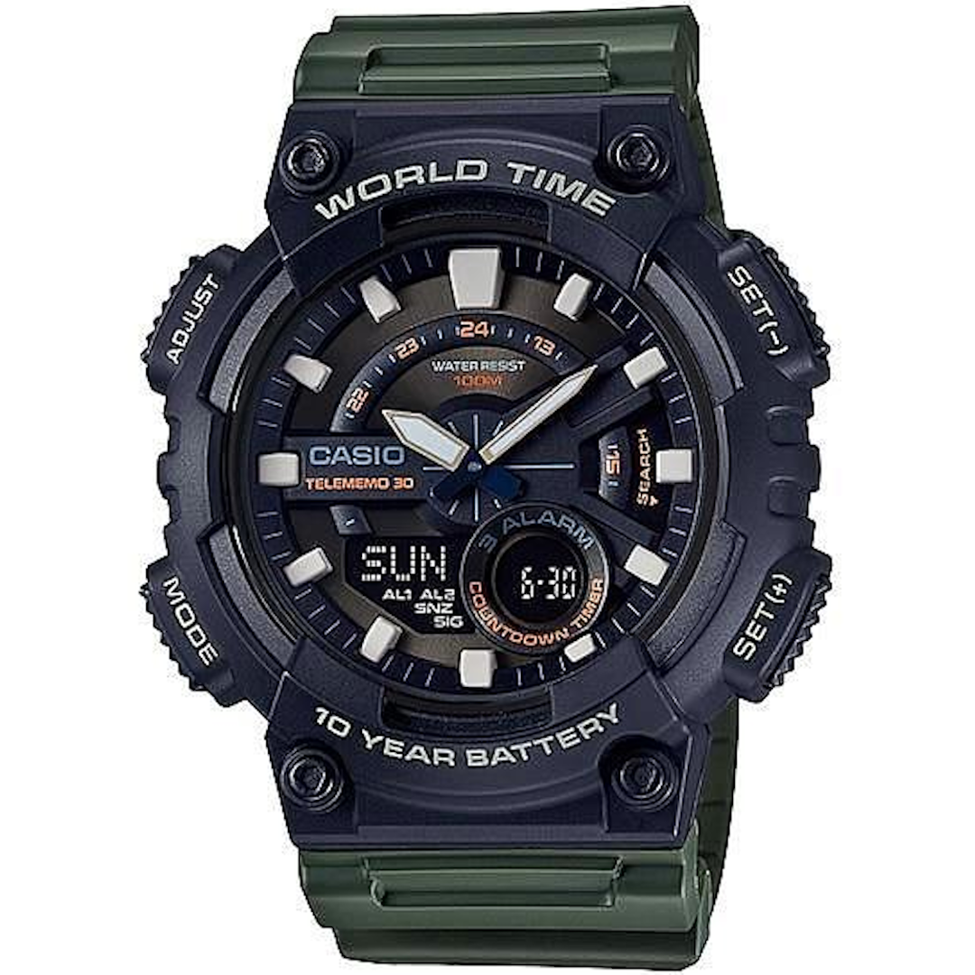 Casio - AEQ-110W-3AVDF - Azzam Watches 
