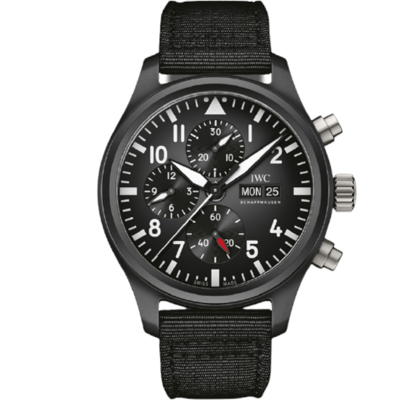 IWC Pilot – Top Gun – Chronograph – Ceramic – 44mm – New – Full Set - Azzam Watches 
