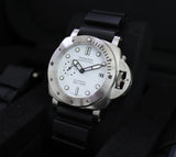 Panerai Submersible Bianco PAM01223 42mm Steel White Dial - Azzam Watches 