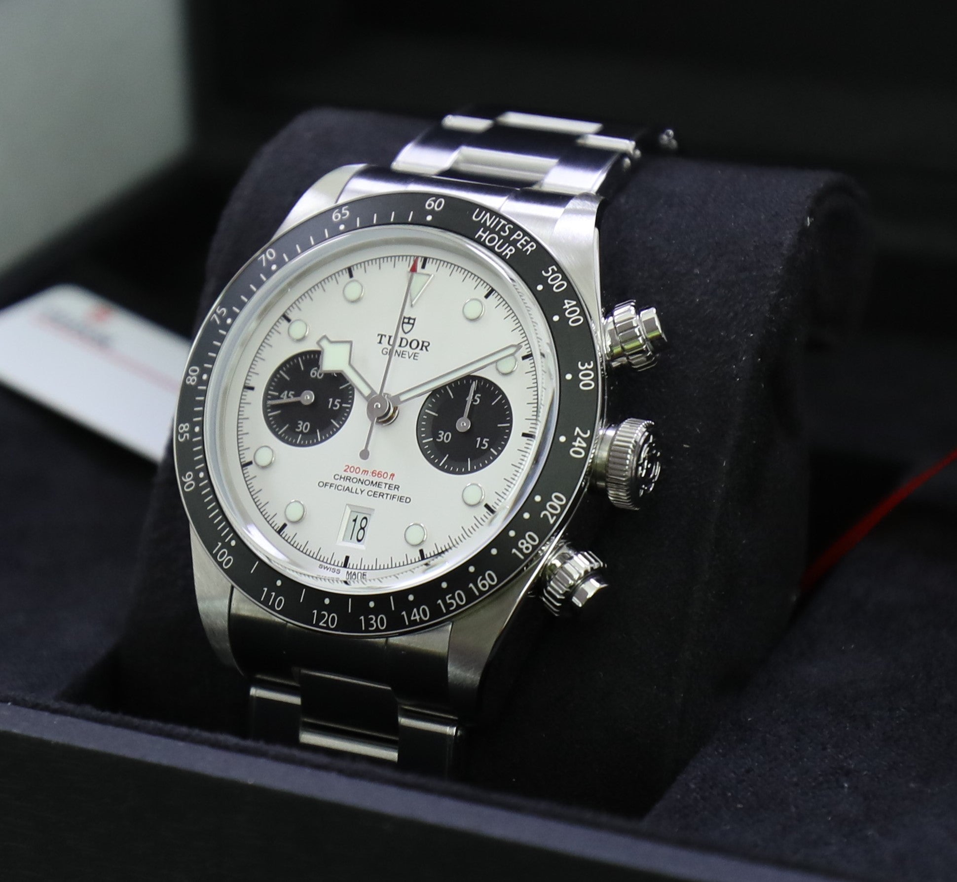 Tudor Black Bay Chronograph White Dial Reverse Panda 41mm - Azzam Watches 