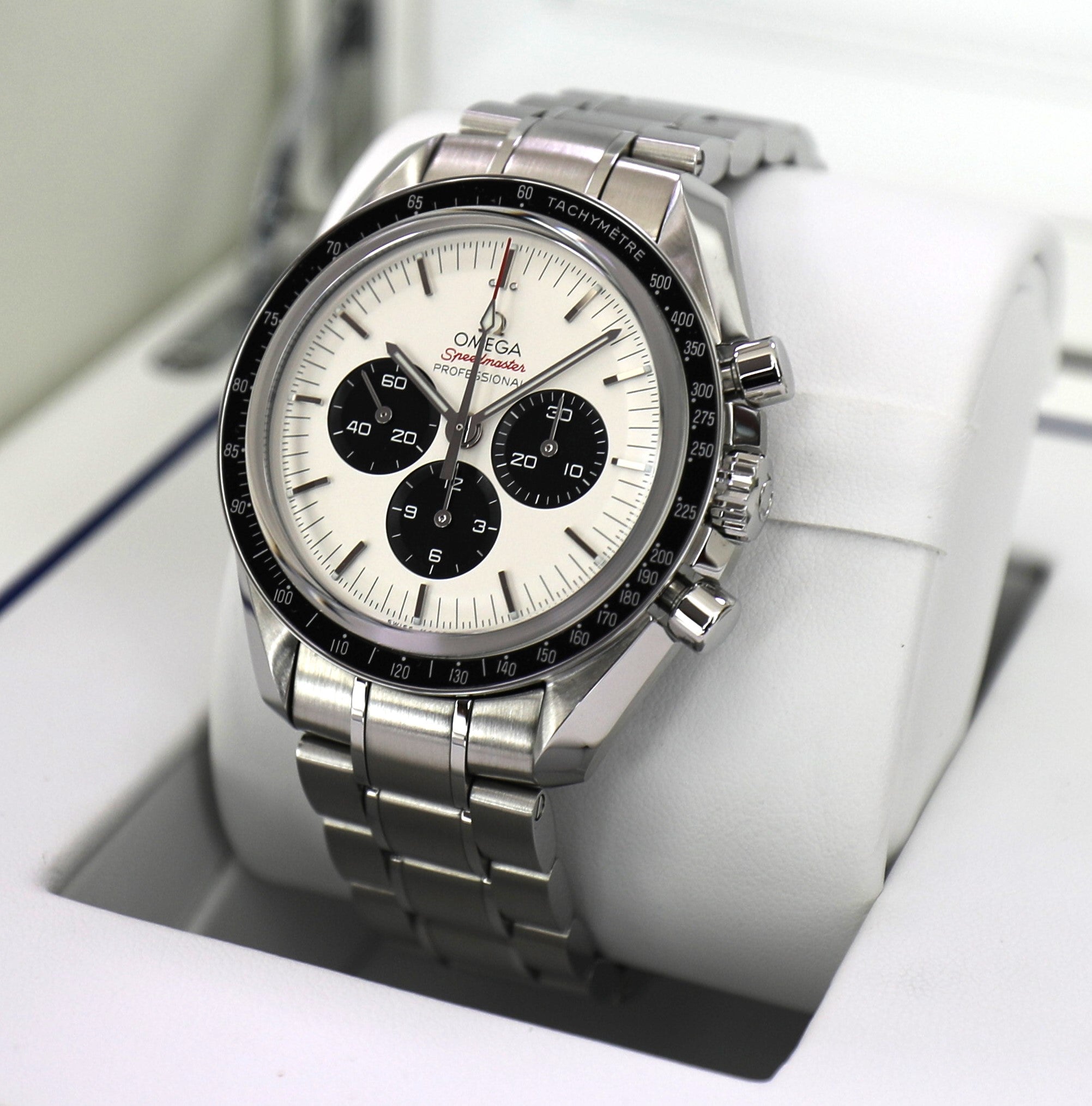 Omega Speedmaster 2020 Tokyo – Panda Dial – 42mm – Limited Edition – Unworn Mint – Full Set - Azzam Watches 