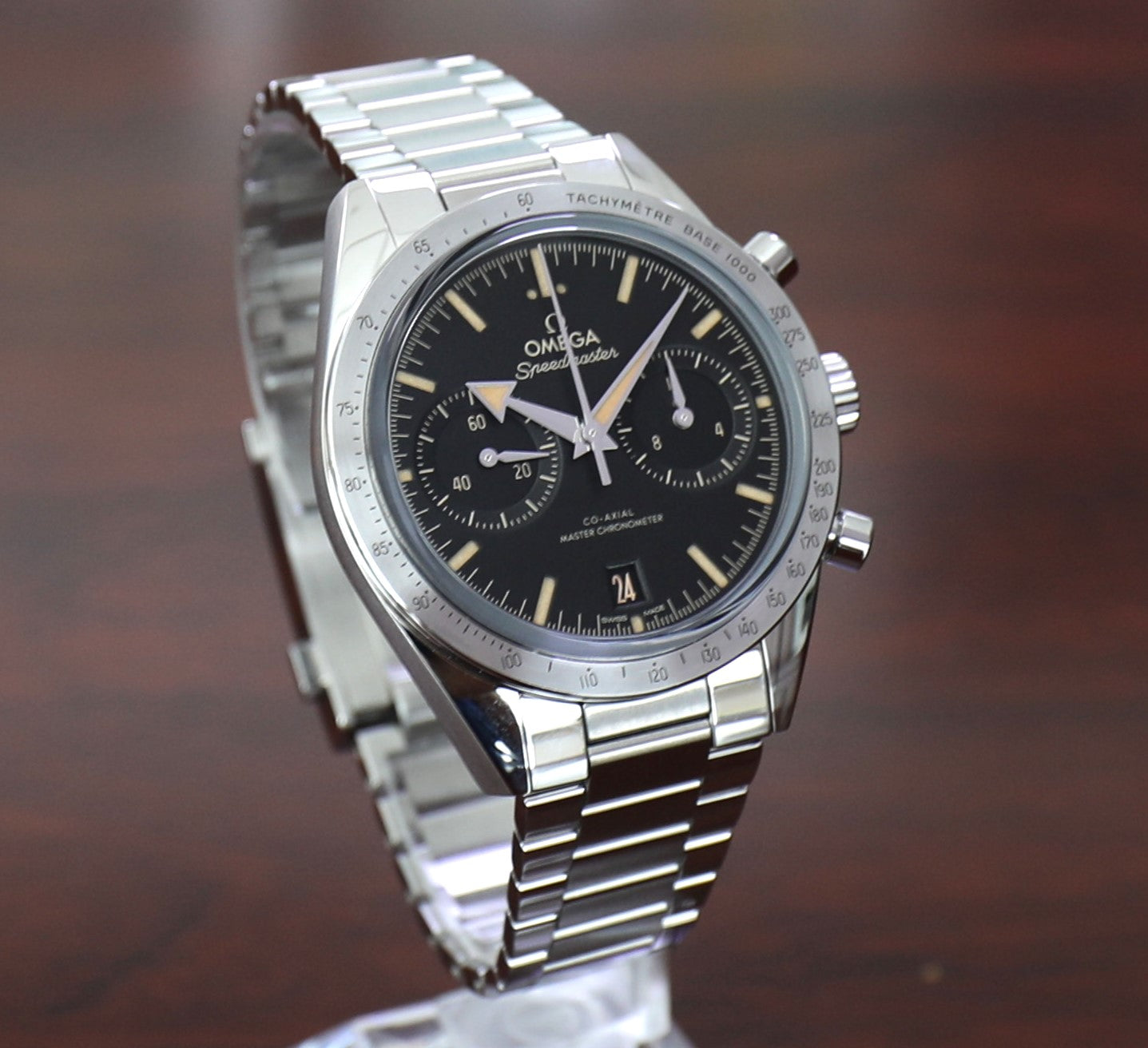 Omega Speedmaster Broad Arrow ’57 – 40mm – Manual – New – Full Set – CoAxial Chronograph – Full - Azzam Watches 