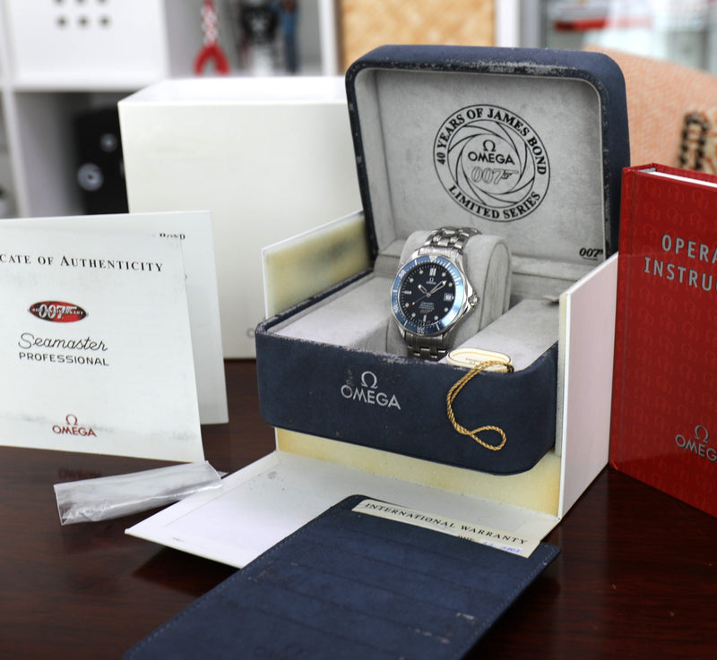 Omega Seamaster 007 James Bond – Die Another Day – Limited Edition – Full Set – 40th Anniversary - Azzam Watches 