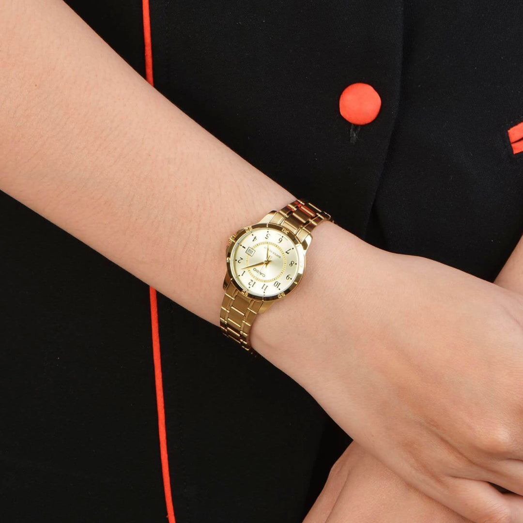 CASIO - LTP-V004G-9BUDF - Azzam Watches 