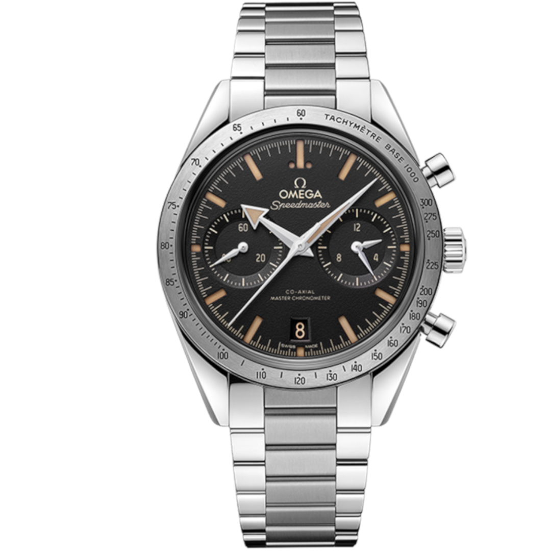 Omega Speedmaster Broad Arrow ’57 – 40mm – Manual – New – Full Set – CoAxial Chronograph – Full - Azzam Watches 