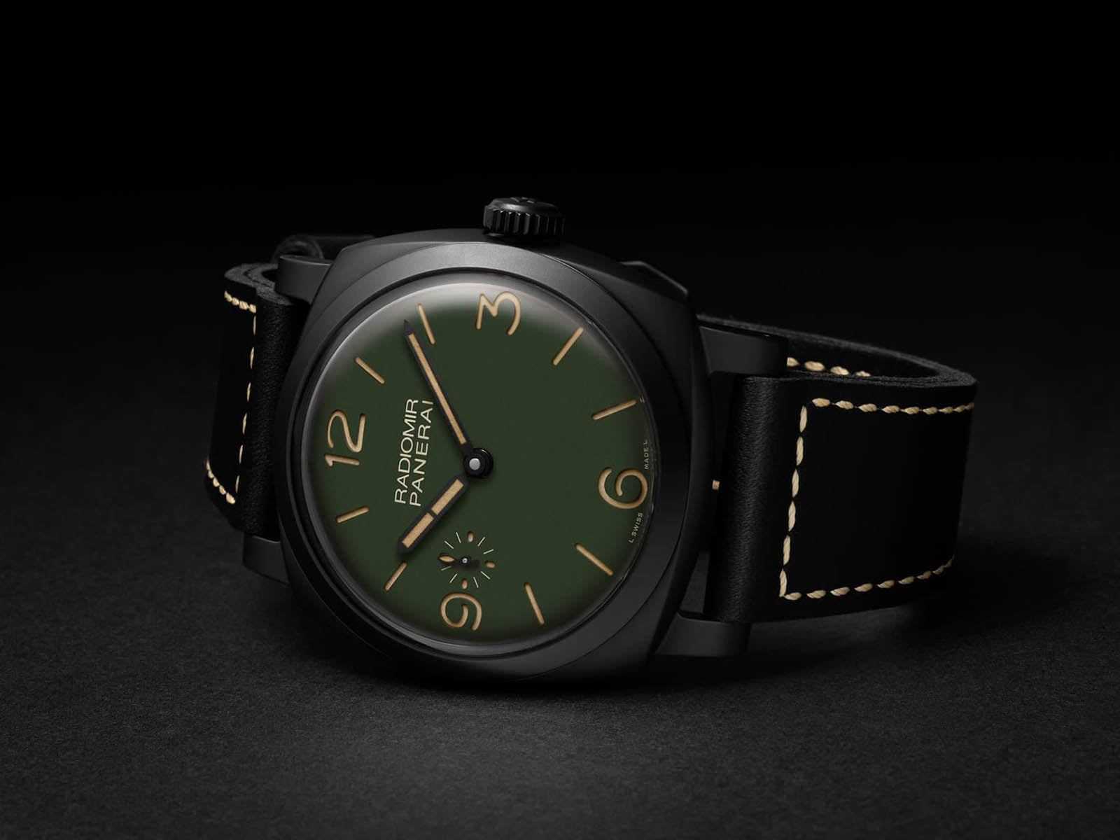 Panerai Radiomir – Olive Green Dial – PAM00997 – Boutique Edition – Very Good Conditions - Azzam Watches 