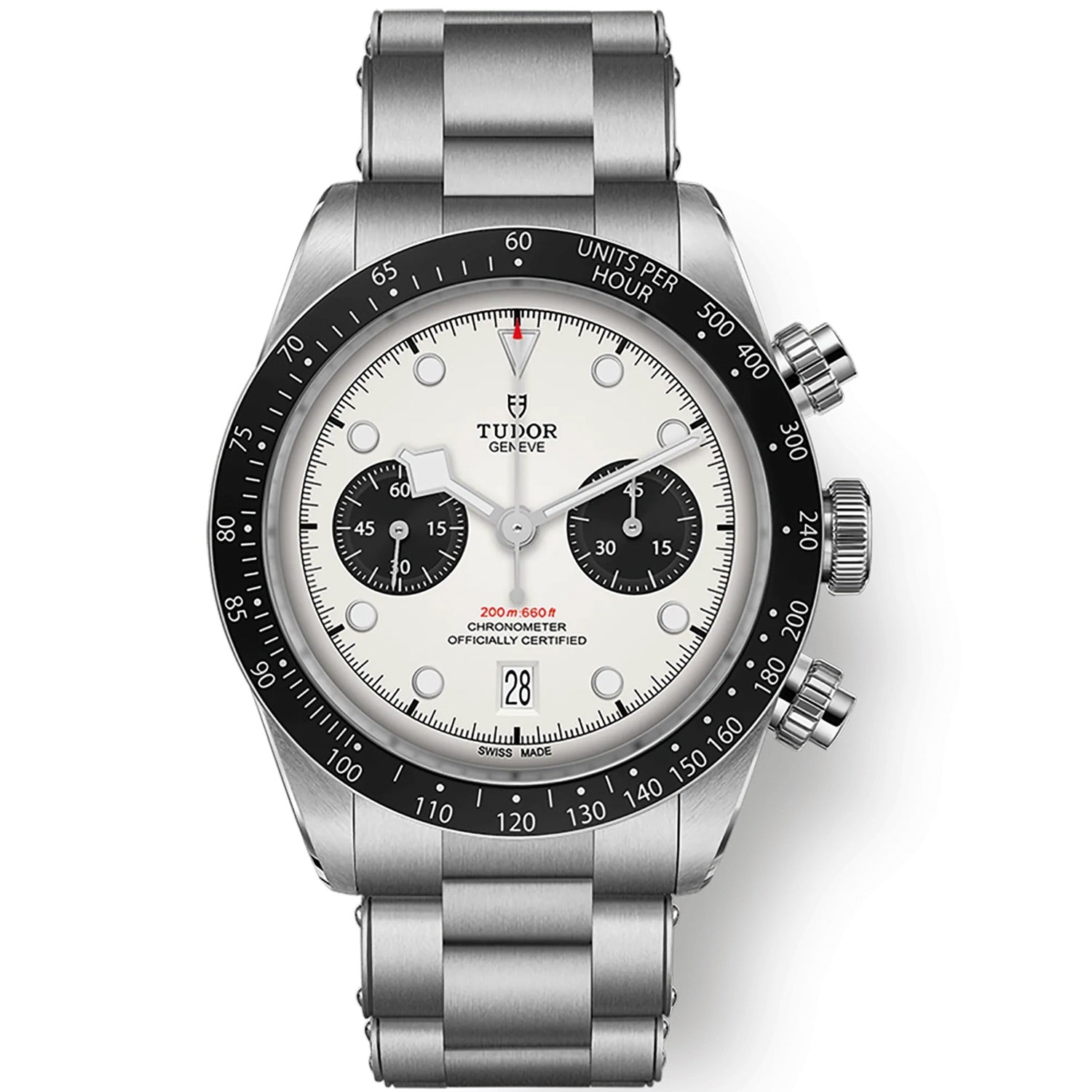 Tudor Black Bay Chronograph White Dial Reverse Panda 41mm - Azzam Watches 