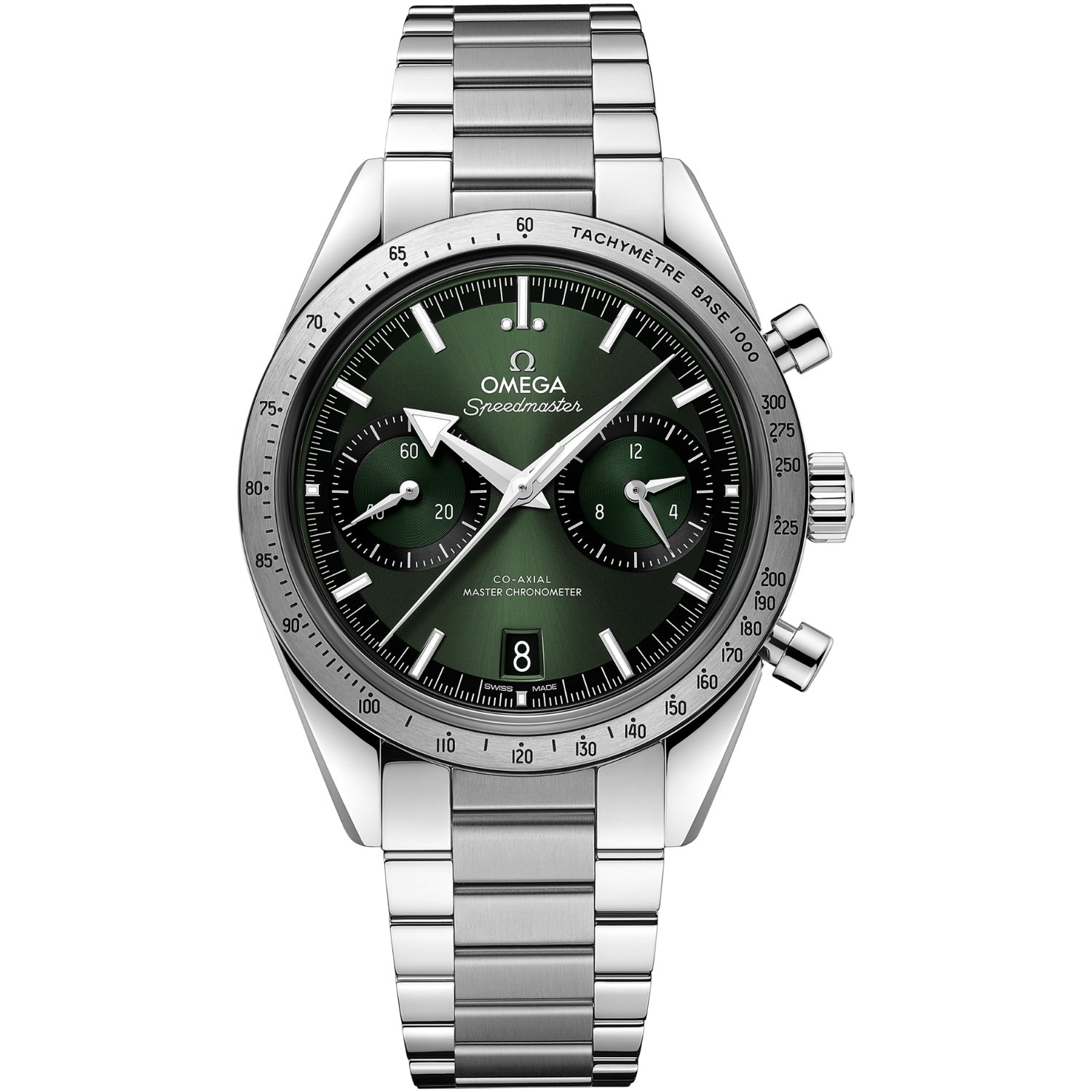 Omega Speedmaster Broad Arrow ’57  40mm Manual winding Green Dial - Azzam Watches 