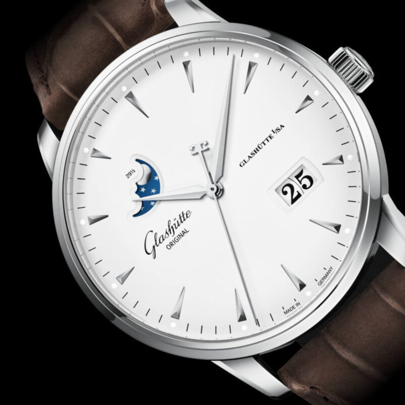 Glashütte Original Senator Excellence Panorama Date – Moonphse - Azzam Watches 